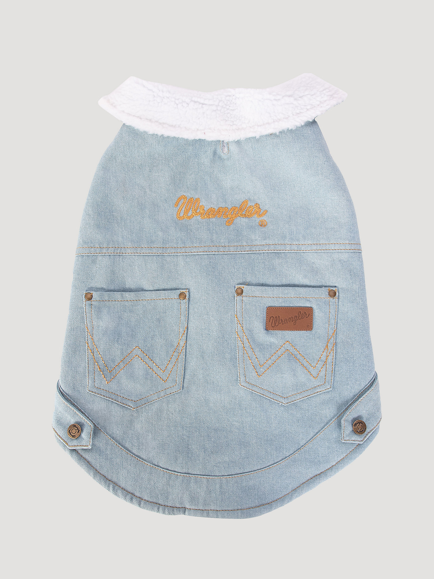 Denim Sherpa Lined Dog Jacket