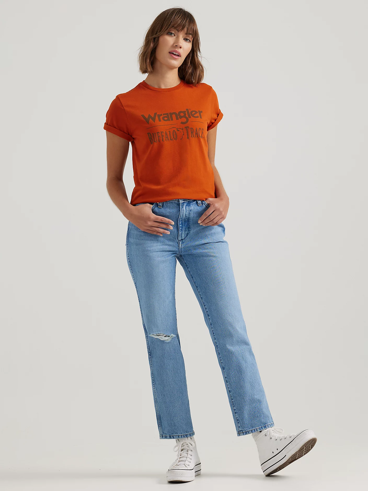 Wrangler x Buffalo Trace™ Women's Logo Tee 2 Wrangler x Buffalo Trace™ Women's Logo Tee