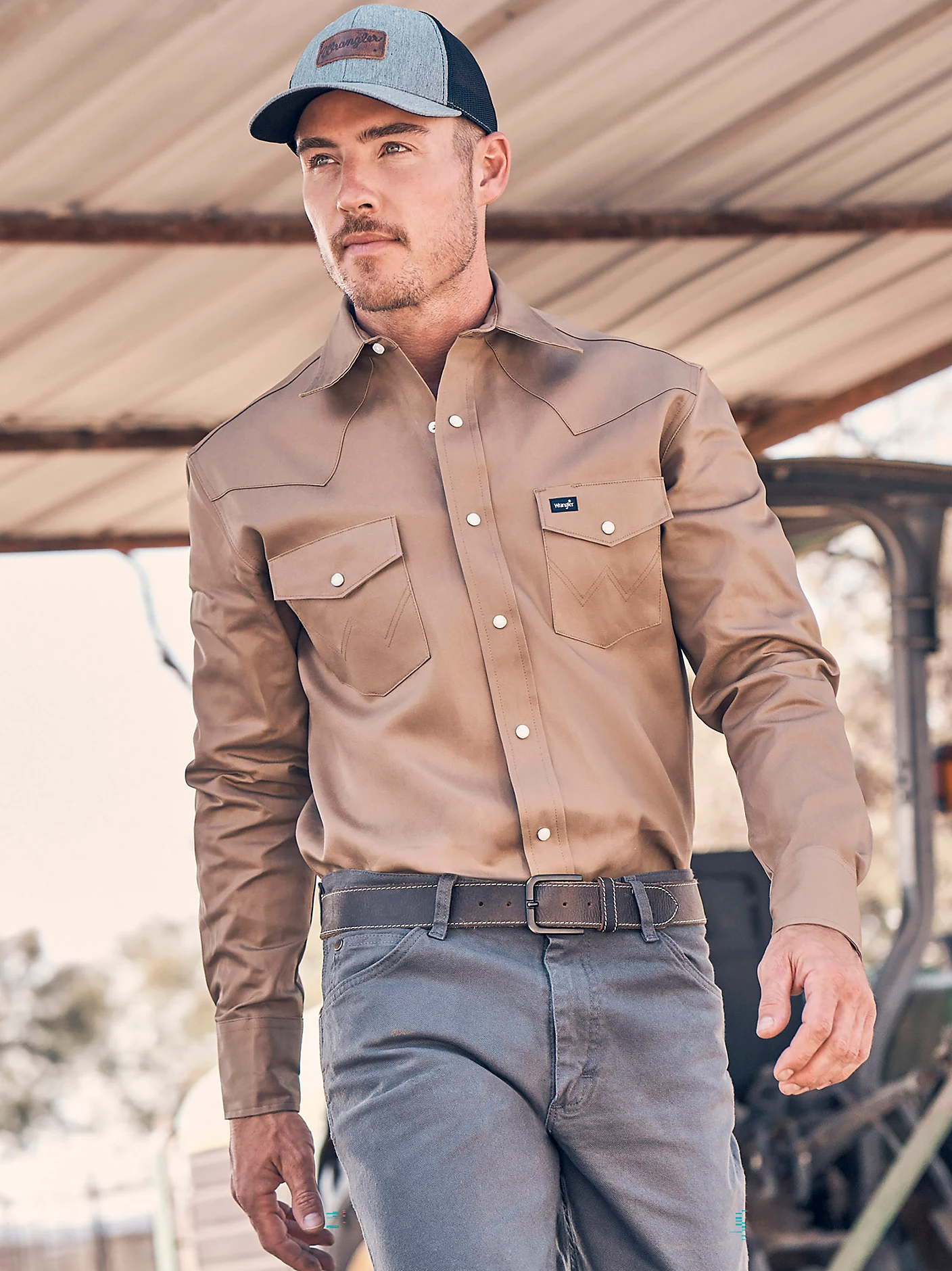 Cowboy Cut® Firm Finish Twill Western Snap Work Shirt