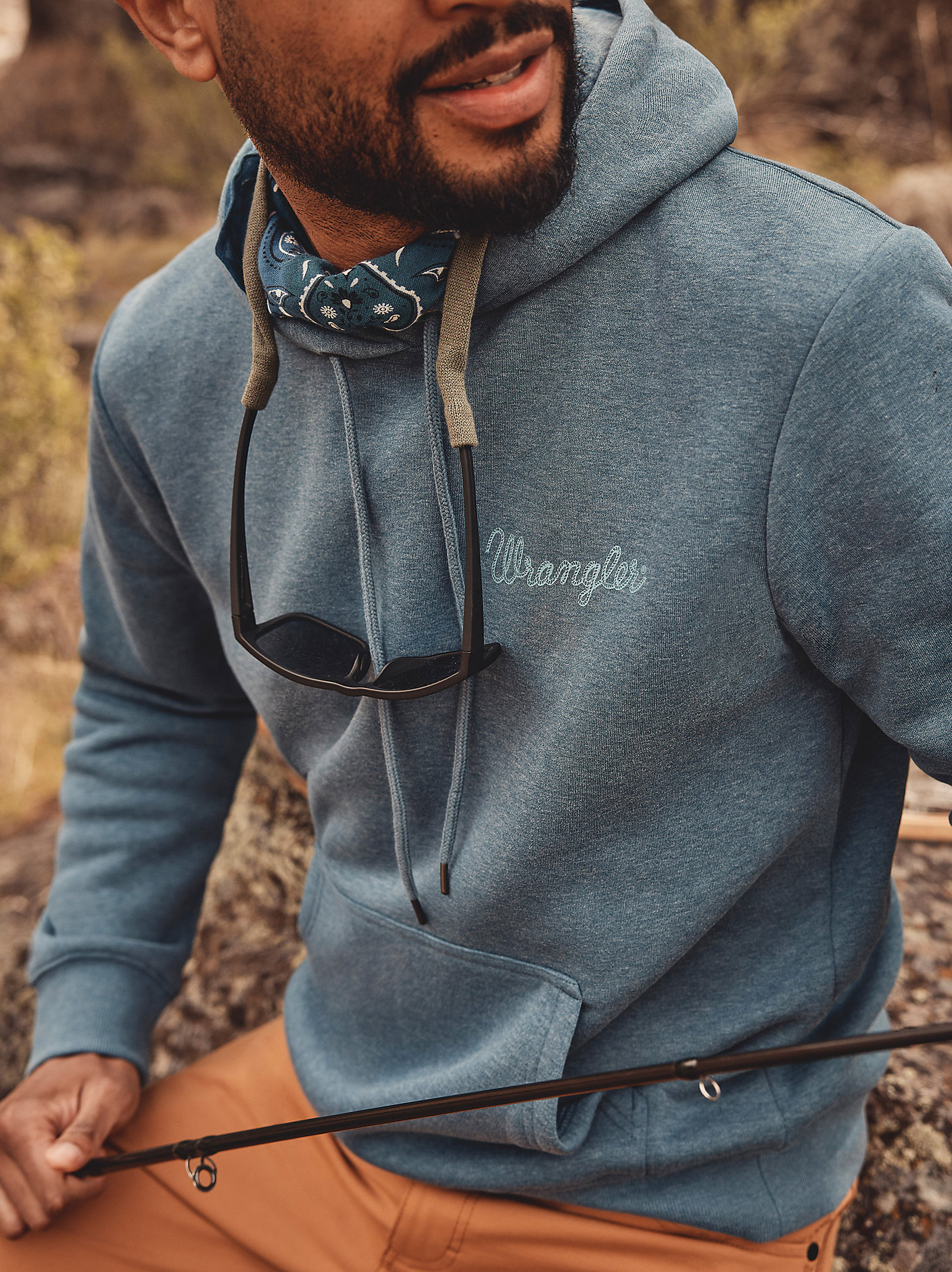 Men's Wrangler® Rope Logo Hoodie 1 Men's Wrangler® Rope Logo Hoodie