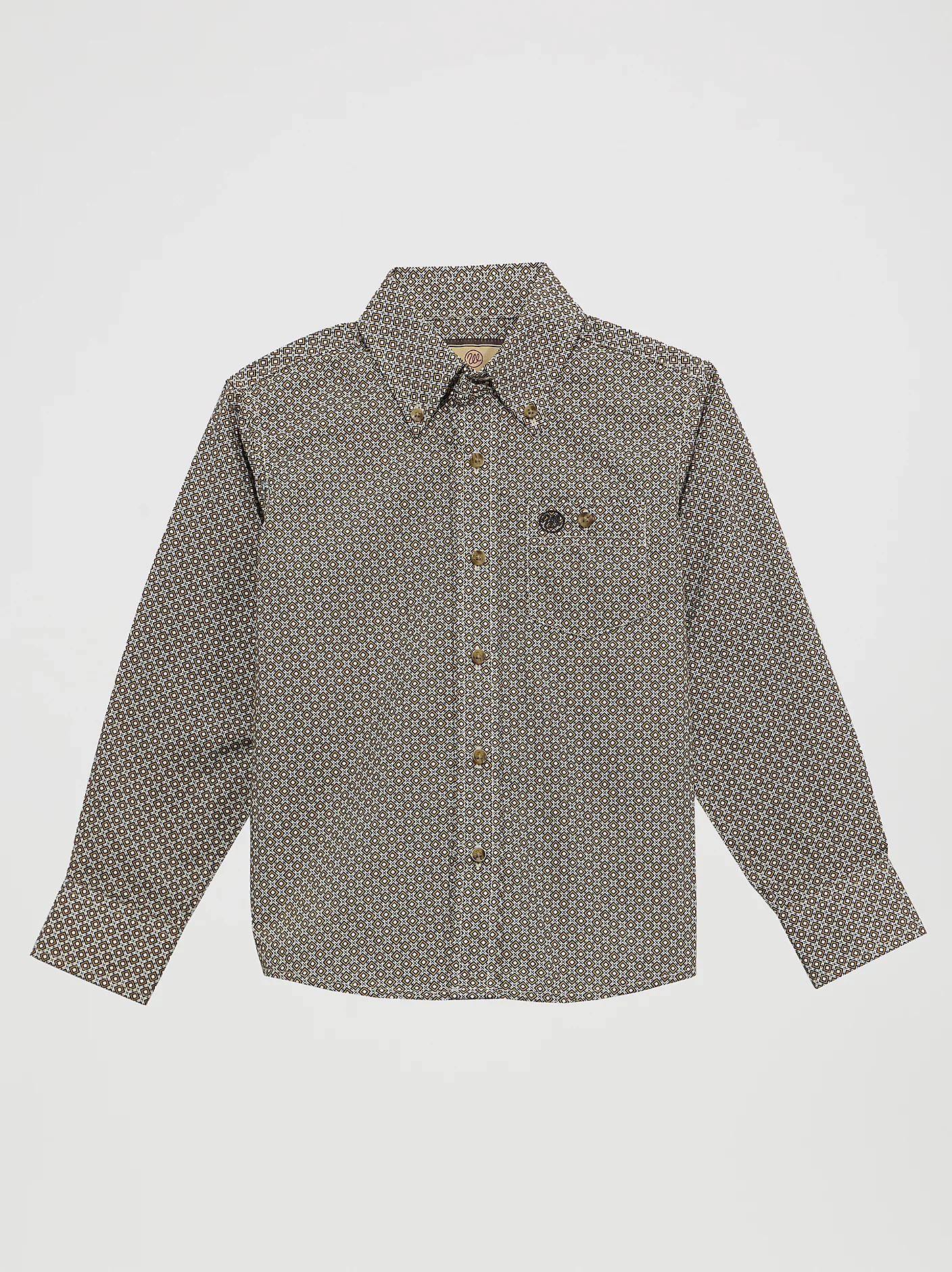 Boy's Classic Button-Down Print Shirt 1 Boy's Classic Button-Down Print Shirt