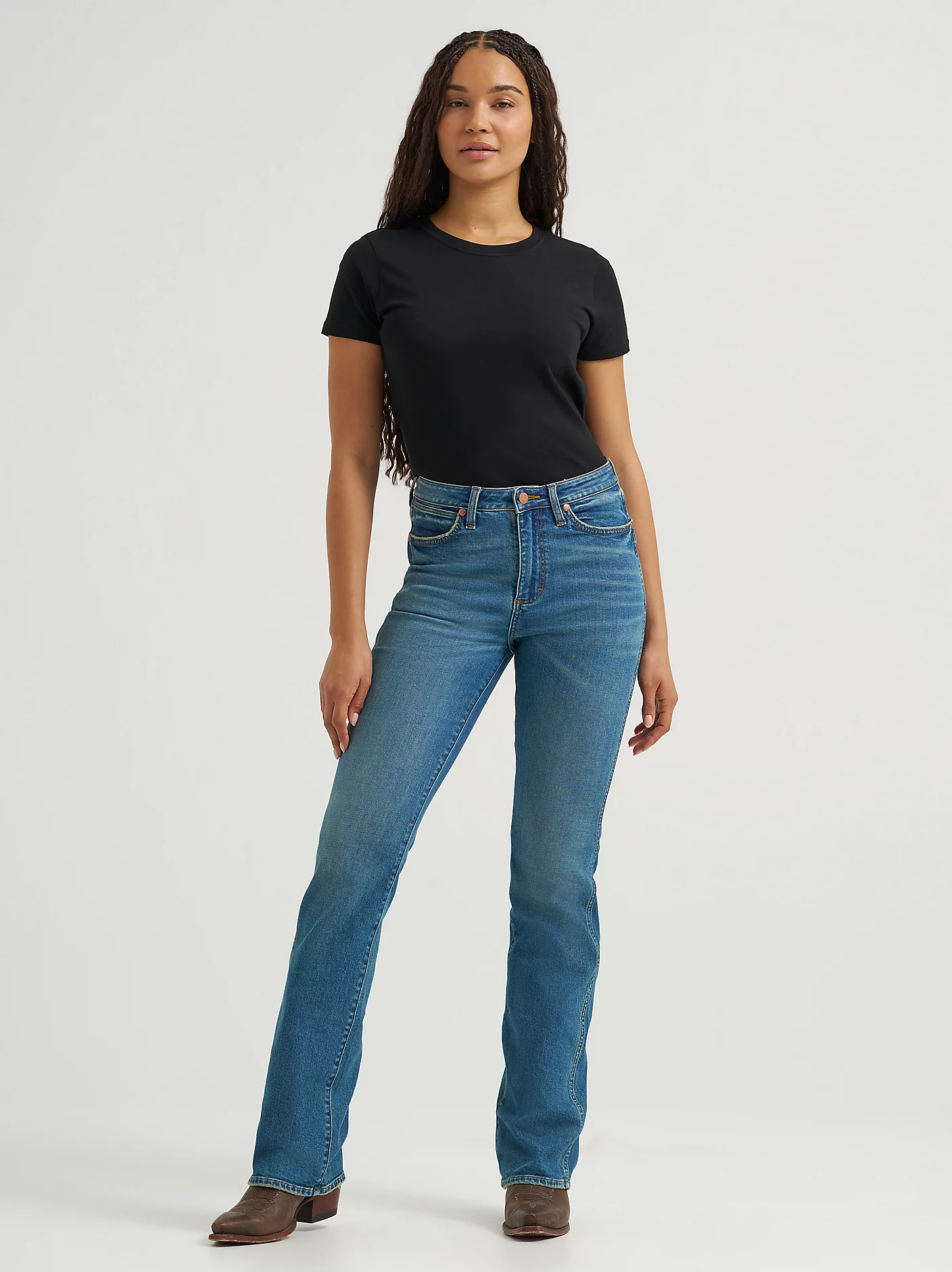 Women's High Rise Bootcut Jean 2 Women's High Rise Bootcut Jean
